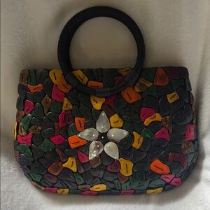 Black and Green Geometric Tote Bag